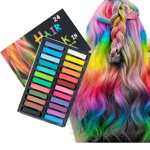 24 PIECE NON-TOXIC HAIR CHALK